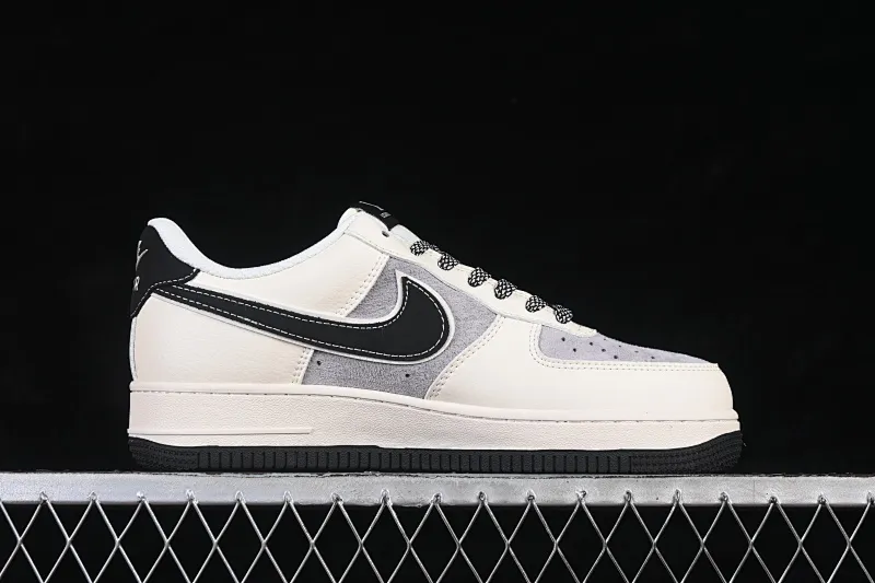 All categories Nk Air Force 1 Air Force series Nk Air Force 1 Low Air Force low-top Nike Air Force 1'07 Low joint black and gray suede Air Force 1 low-top casual sneakers XD9314-619